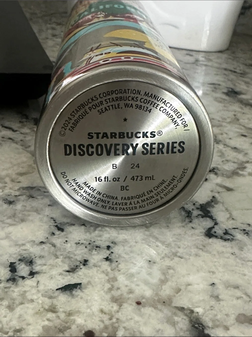 16oz vacuum insulated Starbucks new Discovery Series cup California
